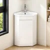 Eck-Waschtisch 66 cm mit Unterschrank & Keramikbecken, Produktbild-Vorschau 1