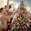 Bombki choinkowe, 50 sztuk Małe bombki choinkowe ze smyczą Podgląd zdjęcia produktu 3