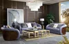 Luxus Wohnzimmer Möbel Sofagarnitur Ledersofa Couch Polster Produktbild-Vorschau 3