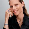 Halo-Kette für Damen aus Sterlingsilber mit Zirkonia von Produktbild-Vorschau 3