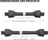 Zapfwelle T6 Gelenkwelle 1000-1100mm 830Nm 540U/min, Produktbild-Vorschau 7