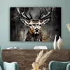 OneMillionCanvasses® - Obrazy na plátně - Jelen - Černá - Náhled obrázku produktu 4