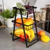 Vilde | Cesto per la frutta - Nero - 3 livelli - Stoccaggio Anteprima dell’immagine prodotto 3