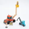 UMU® Holz Baufahrzeug Transporter Spielset 14 STK - Produktbild-Vorschau 4