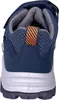 The back view of a blue child's shoe. Produktbild-Vorschau