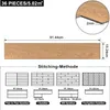 TRMLBE Vinylová podlaha Samolepiaca 36 kusov PVC podlahová Náhľad obrázku produktu 2
