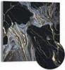 DEQORI Hybrid Leinwand Bild 50x50 cm 'Fließendes Gold' Produktbild-Vorschau 1