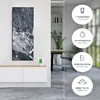 A modern living room with a wall-mounted infrared heater. Produktbild-Vorschau