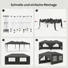 WOLTU Pavillon, mit 6 Seitenwänden, 3x6 Pop Up, wetterfest, Produktbild-Vorschau 6