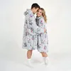 Bardzo Miękki Szlafrok Kocobluza Lazy Robe Szare Koty 100 Podgląd zdjęcia produktu 6