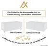 AX LIVING Meuble-paroi Salon Kossana 24 - 300cm blanc/chene Voir les images du produit 9