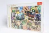 A collage of images from the Harry Potter franchise on a puzzle box. Produktbild-Vorschau