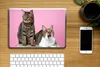 MuchoWow® Laptop Aufkleber Sticker Cover Katze - Rosa - Produktbild-Vorschau 2