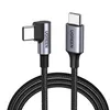 Ugreen USB-C (straight) / USB-C (angled) PD QC 60W 3A 0.5m Anteprima dell’immagine prodotto 4