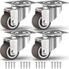 GBL 4x roulettes de meuble petites sans frein - Roulettes Voir les images du produit 1