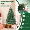 COSTWAY 150cm umělý vánoční stromek s borovicovými šiškami, Náhled obrázku produktu 4