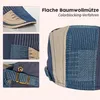 Herenpet, patchwork, katoen, grijs, verstelbaar Productafbeelding-voorbeeld 5