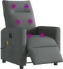 vidaXL Massagesessel Elektrisch Dunkelgrau Stoff Produktbild-Vorschau 2