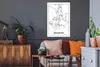 MuchoWow® Wandtattoo Wandsticker Wandaufkleber Stadtplan - Produktbild-Vorschau 3