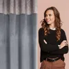 EUROFIRANY | Vorhang - 140 x 250 cm - Graphitfarbene Produktbild-Vorschau 5
