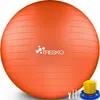 TRESKO Gymnastikball (Orange, 75cm) mit Pumpe Fitnessball Produktbild-Vorschau 1