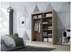Easy4You D1 120 cm Trüffel Schiebetüren Kleiderschrank Produktbild-Vorschau 3