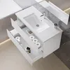 100 cm Badmöbel-Set Unterschrank mit Keramik waschtisch 2 Produktbild-Vorschau 2