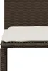 7-tlg. Garten-Essgruppe mit Kissen Braun Poly Rattan Produktbild-Vorschau 10