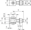 Croso Anschweißband (Torband) eingebaut verstellbar M12 Typ Produktbild-Vorschau 2