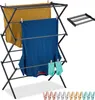 Stendibiancheria pieghevole Relaxdays, 11 aste, A x L x P: Anteprima dell’immagine prodotto 1