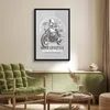 MuchoWow® MuchoWow® Gerahmtes Poster Mancave - Motor - Grau Produktbild-Vorschau 2