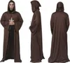 Brauner Umhang mit Kapuze für Erwachsene | Halloween Mönch Produktbild-Vorschau 4