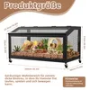 Kovová klietka pre škrečky s kolieskami, priehľadná klietka Náhľad obrázku produktu 4