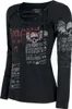 Rock Rebel by EMP Damen schwarzes Langarmshirt mit Produktbild-Vorschau 3