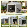 ELANDEPOT Posto auto coperto 296 × 190 × 200 cm grigio Anteprima dell’immagine prodotto 5