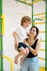 Sprossenwand für Kinder Indoor Klettergerüst aus Metall mit Produktbild-Vorschau 7