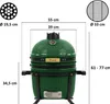 BBQ-Toro Kamado Grill Holzkohlegrill Ø 39 cm "SHIRO" mit Produktbild-Vorschau 4