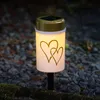 LED Solar Grablicht Herz - Grabkerze - H: 12cm - D: 7cm - Produktbild-Vorschau 3