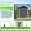 Domek ogrodowy o wymiarach 154 × 83 × 180 cm, metalowa Podgląd zdjęcia produktu 6