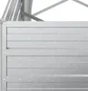 A close-up view of a galvanized steel raised garden bed. Produktbild-Vorschau