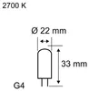 Paulmann 28811 Lampadina LED Bianco caldo 2700 K 2,5 W G4 F Anteprima dell’immagine prodotto 2