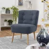 Max Winzer Sessel Fiona - Flachgewebe blau - Maße: 58 x 68 Produktbild-Vorschau 2