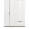 CALICOSY - Armoire 4 portes et 2 tiroirs Ghost - L157,3 cm Voir les images du produit 1