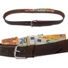 Echtleder Geldgürtel Moneybelt mit Geheimfach in Braun - Produktbild-Vorschau 5