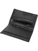 An open black leather wallet is shown against a white background. Anteprima dell’immagine prodotto