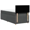 vidaXL Boxspringbett mit Matratze Dunkelgrau 100x200 cm Produktbild-Vorschau 6