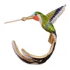 Damen-Ohrringe, fliegender Kolibri, Emaille-Legierung, Produktbild-Vorschau 7