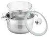 6 Liter Frittier Topf 3 teilig aus Edelstahl Korb Fritteuse Produktbild-Vorschau 2