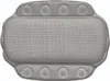 KELA Coussin de bain KRETA 32 x 23 cm gris KL-22371 Voir les images du produit 1