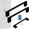 KOTARBAU® 2er Set Möbelgriffe Schwarz 148 mm Griffe Möbel Produktbild-Vorschau 1